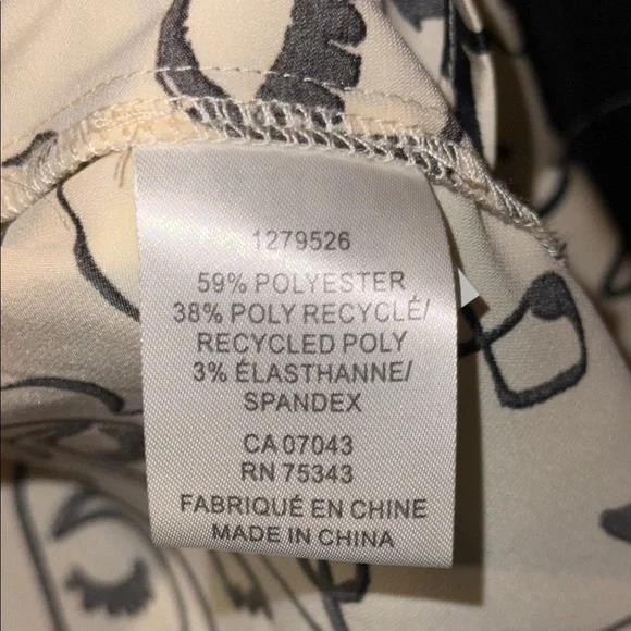 Rachel Zoe Cream and Black Abstract Shirt - Picture 8 of 11